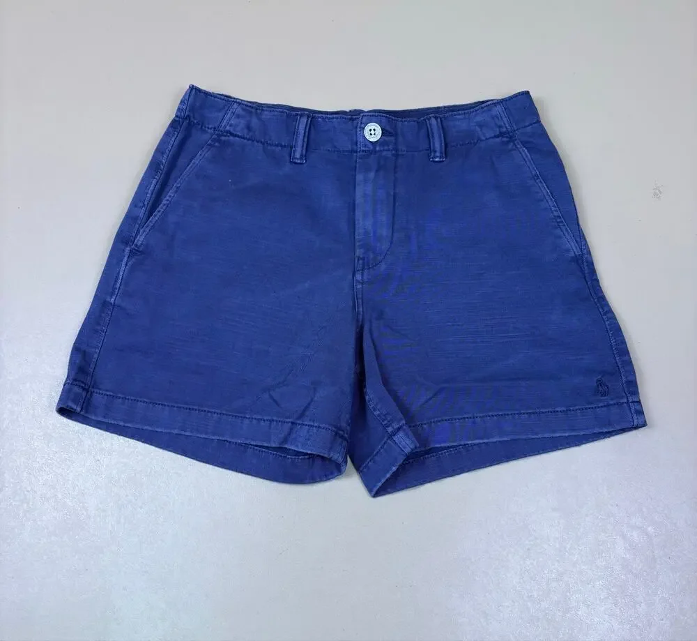 Polo Ralph Lauren Girls Size 14 Chino Shorts Nantucket Navy Blue NWT
